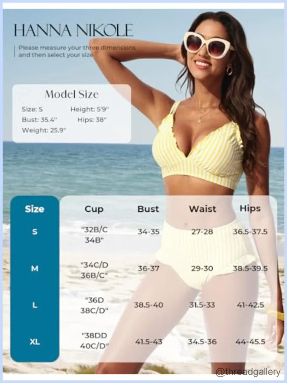High Waisted Bikini Set Ruffle Two Piece Women Swimwear Removable Pads